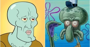 Ugly Cartoon Character Squidword